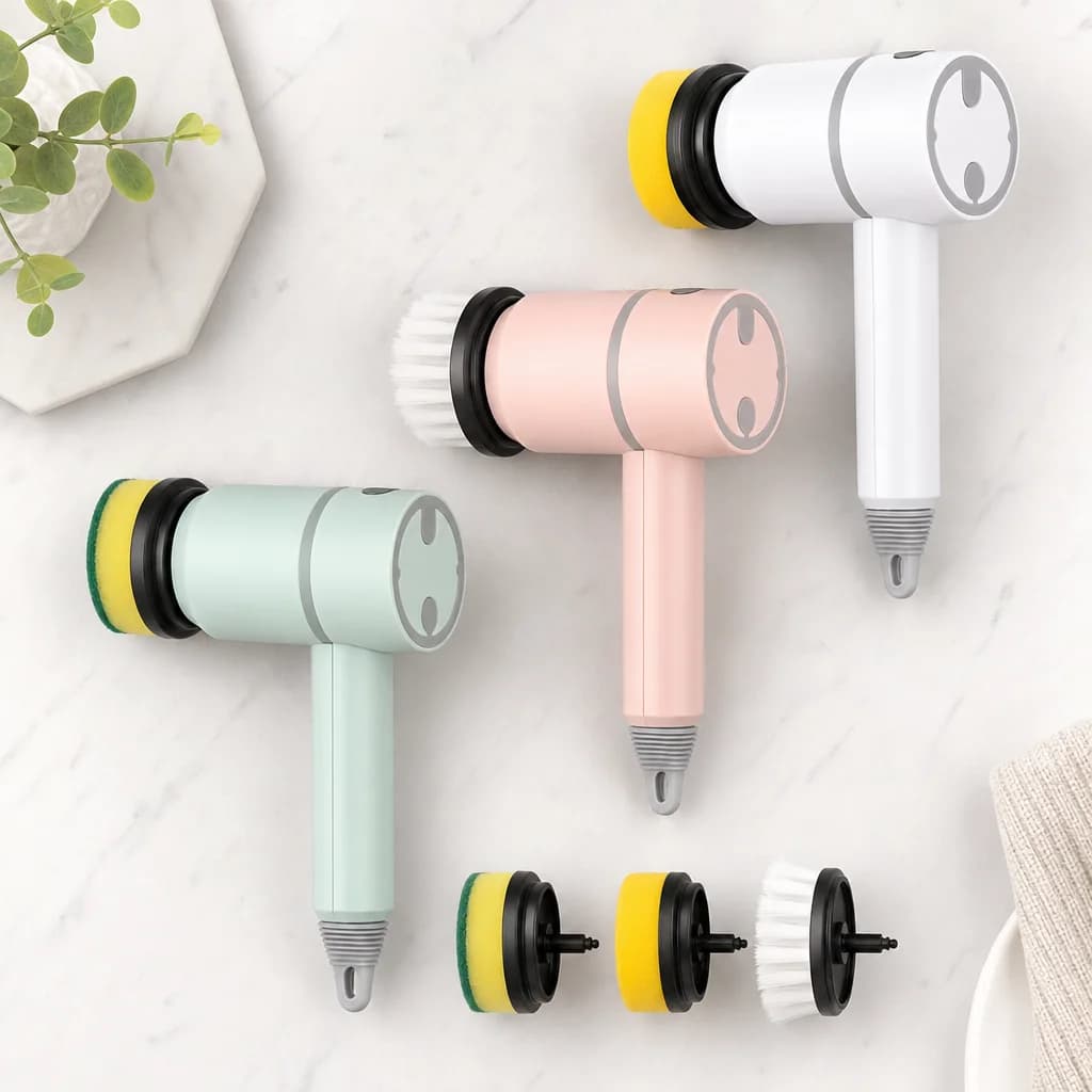 ScrubIQ avec ses 3 têtes de brosse
