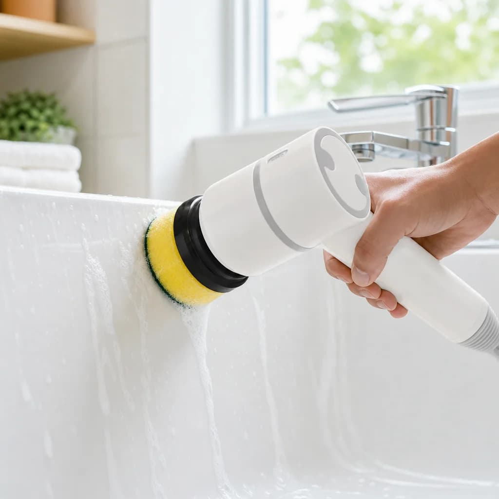 ScrubIQ brosse électrique rotative en action